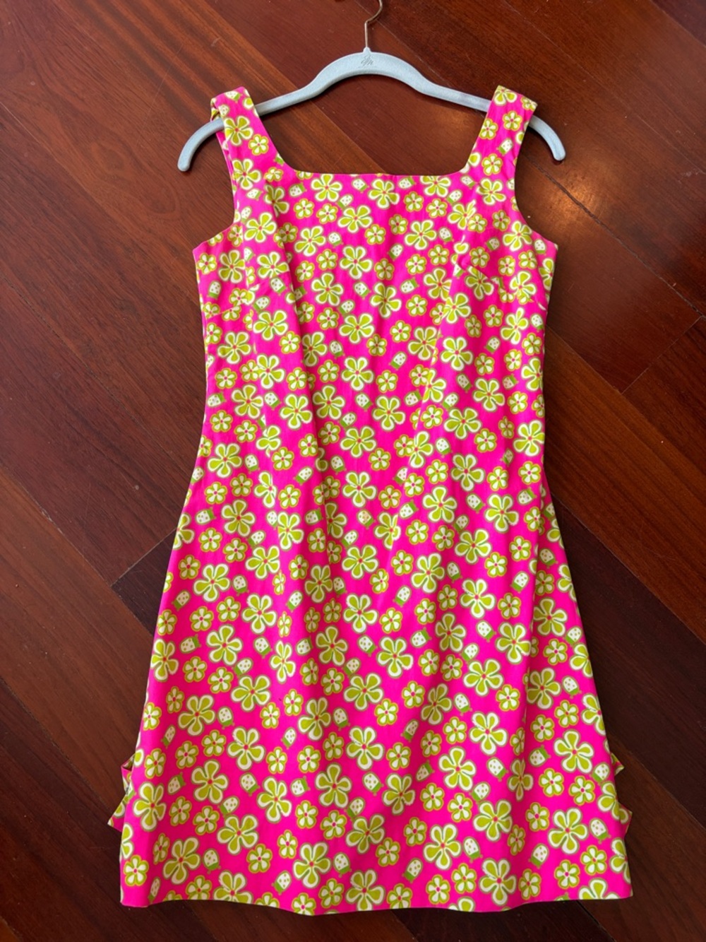 Lilly Pulitzer Hot Pink & Yellow Floral Tank Dress
